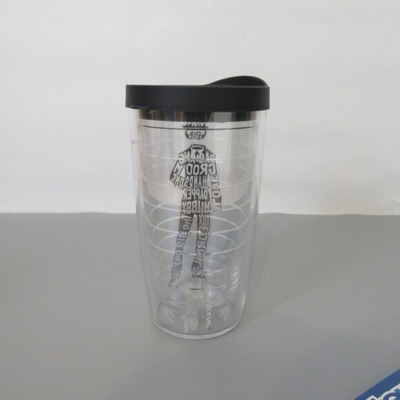 Tervis 16 oz. Tumbler Groom Silhouette Tumbler Clear w/Black Travel Lid NEW - Picture 5 of 5